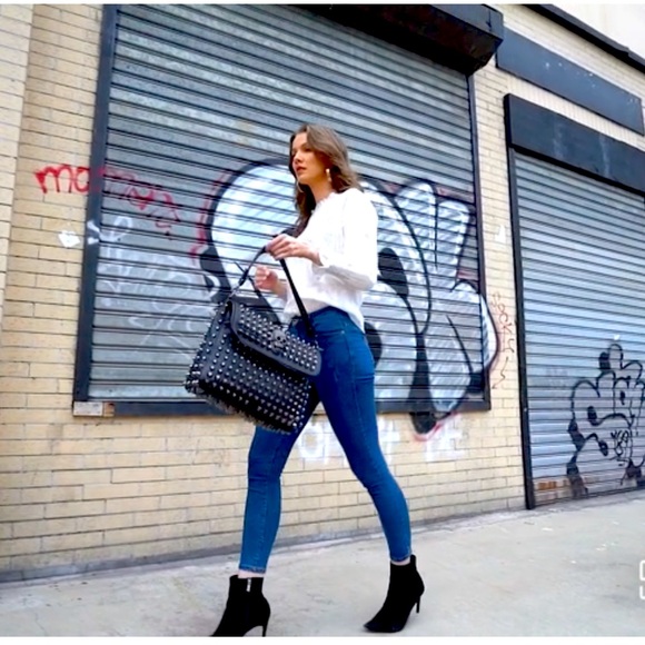 NWT SC LA Skull and Stud Rhinestone Bling Studded Crossbody … - Picture 9 of 13